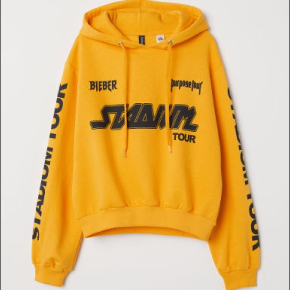 BIEBER PURPOSE TOUR YELLOW HOODIE